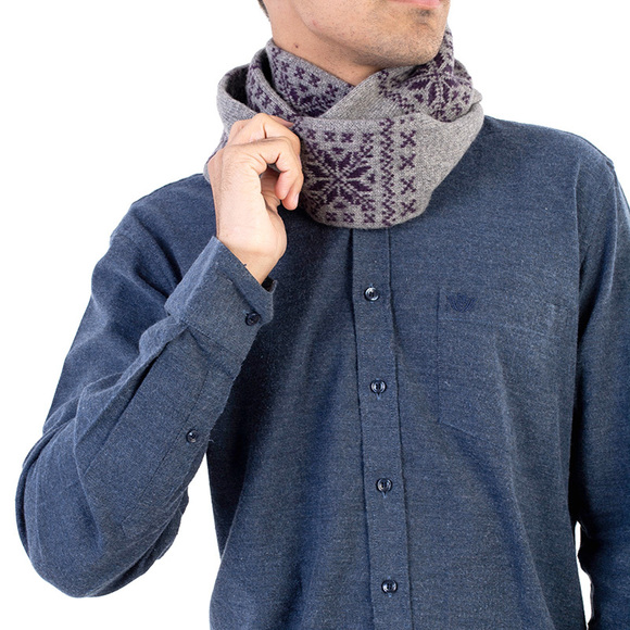 BEYMEN CLUB GRAY, PURPLE SCARFMENS SIZE 200X10